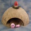 Spring Sale ... Pig Pen with Mama and baby pig OOAK Sculpt