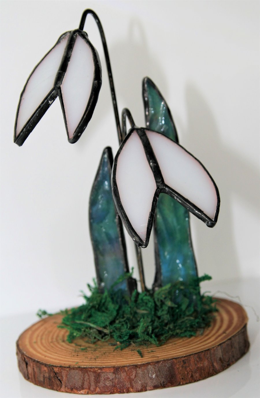 Handmade stained glass snowdrop 