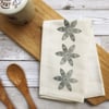 Hand Printed Organic Cotton Tea Towel