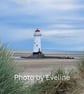 Beach Lighthouse Talacre Large Photographic Card Size 6" x 6" - Image 5