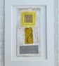 Colourful Combinations Grey Yellow Handstitched Geometric Art Pictures - Image 10