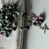 Inspiration Ruby Ziosite, Black Agate & Sugalite Rosary Beads