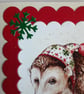 Hedgehog Christmas Cards Pack Of 4 - Image 3