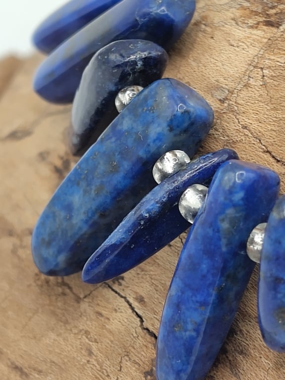Liquid Liquid. Lapis Lazuli Stone Bracelet by BDS.