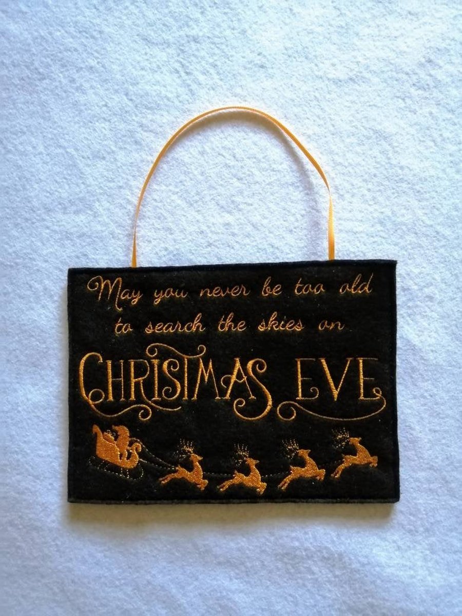 750. Christmas Eve hanging ornament.