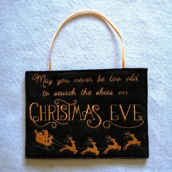 750. Christmas Eve hanging ornament.