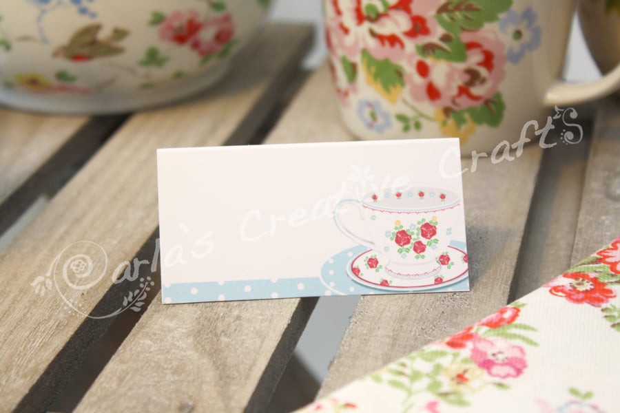 Place Cards - Tea Party