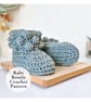 Crochet Baby Booties Pattern – Bobble Cuff PDF Newborn to 6 Months - Image 2