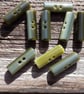 25mm & 30mm  Spanish Cylindrical Grey Green Multi 2 Hole Button Toggle - Image 3