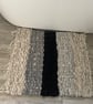 Grey and black shower or bath mat rug