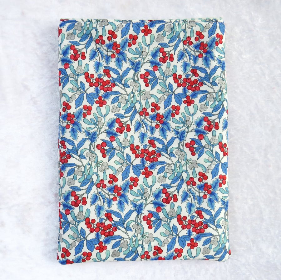 Liberty print Book sleeve: size medium, paperback cover