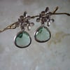 ERNITE AND CHERRY BLOSSOM SILVER 925 EARRINGS. 529