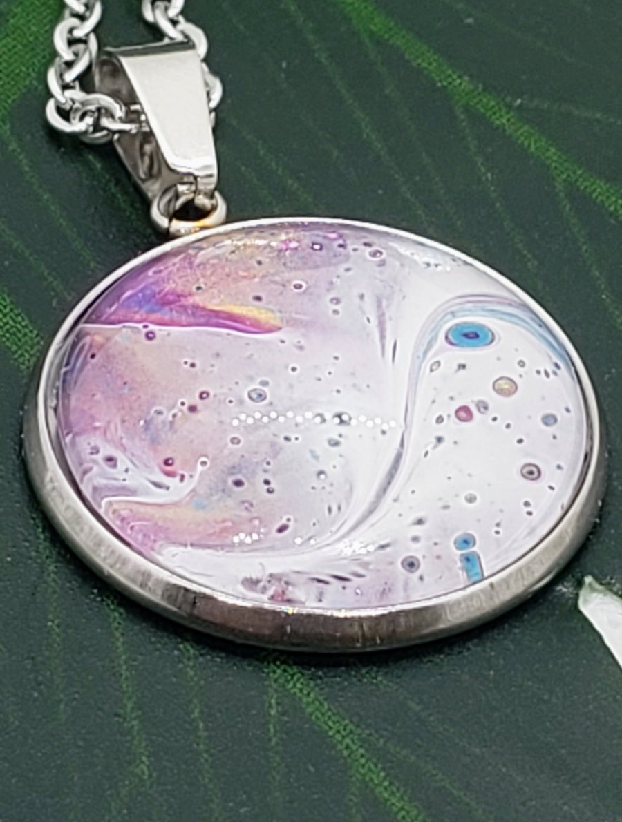 Paint Pour Pendant