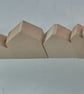 MDF house shapes, blank templates of a terrace of cottages & houses crafting. - Image 5
