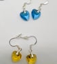 Small Glass Crystal Heart Earrings - multiple options - Image 4