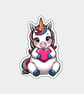 Funny Vinyl Sticker For Adults - Cute Unicorn