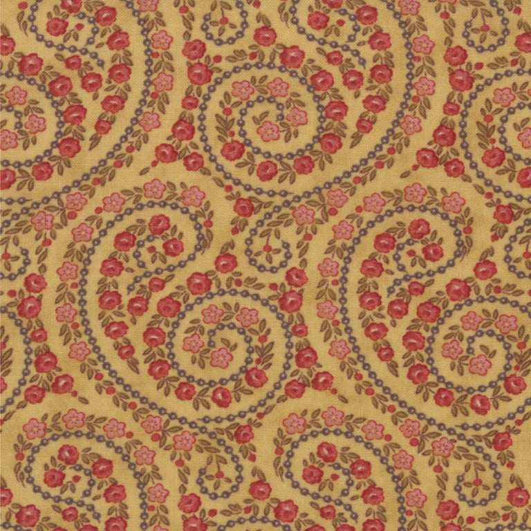 Fat Quarter 'Vin du Jour' paisley fabric by 3 Sisters for Moda 