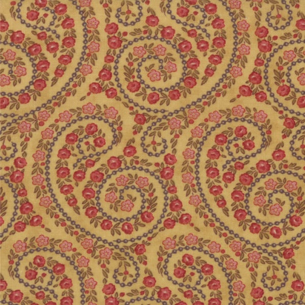 Fat Quarter 'Vin du Jour' paisley fabric by 3 Sisters for Moda 