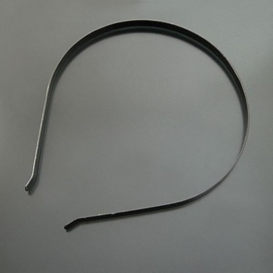 5mm wide black steel Hair band