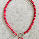 Red and Pink Cherry Neckalce