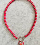 Red and Pink Cherry Neckalce