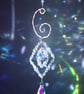 Suncatcher beautiful handmade textured wire work and sparkly beads - Image 6