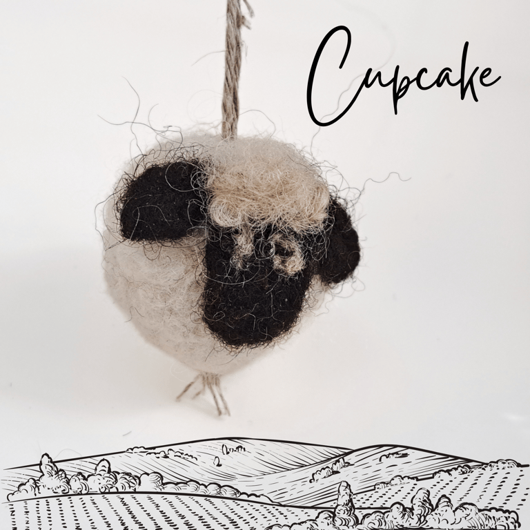 Cupcake the Sheep keyring and a pocket-sized stress buddy S