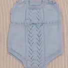 Baby knitted romper set