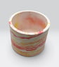 Large Plant Pot - Sunrise Marbled Red Orange and Yellow Pot Holder  - Image 6