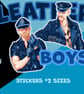 LEATHER BOYS stickers