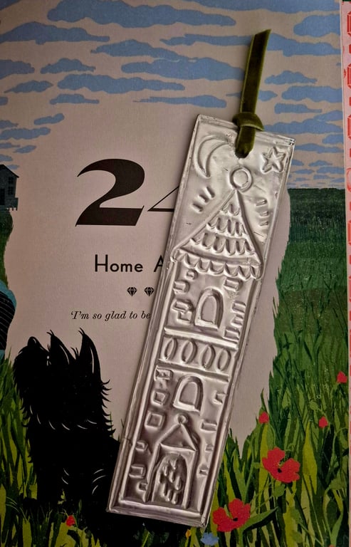 Unique embossed metal bookmark