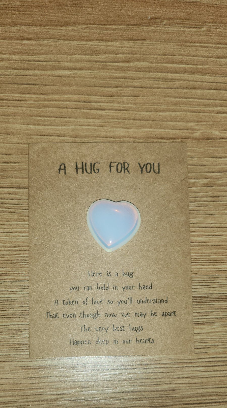 Pocket heart hugs - Opalite 