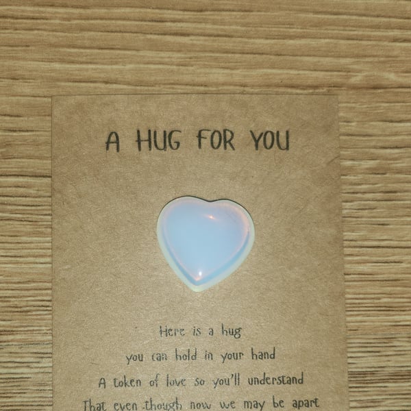 Pocket heart hugs - Opalite 