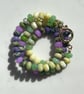 Pepino Melon Hand Knotted Beaded Gemstone Necklace - Image 5