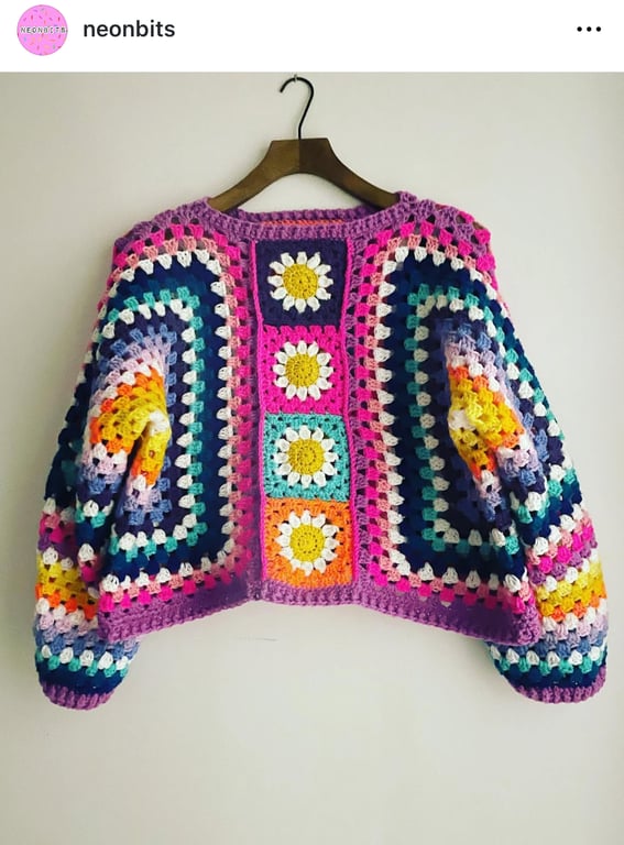 Neon multicoloured jumper