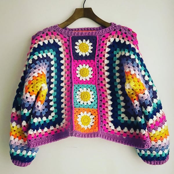 Neon multicoloured jumper