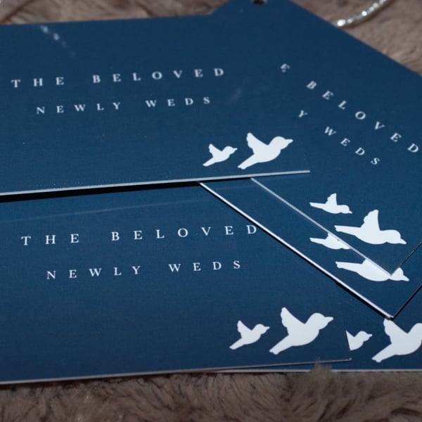 5 Pack 'Turtle Dove Love' Gift tags