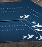 5 Pack 'Turtle Dove Love' Gift tags