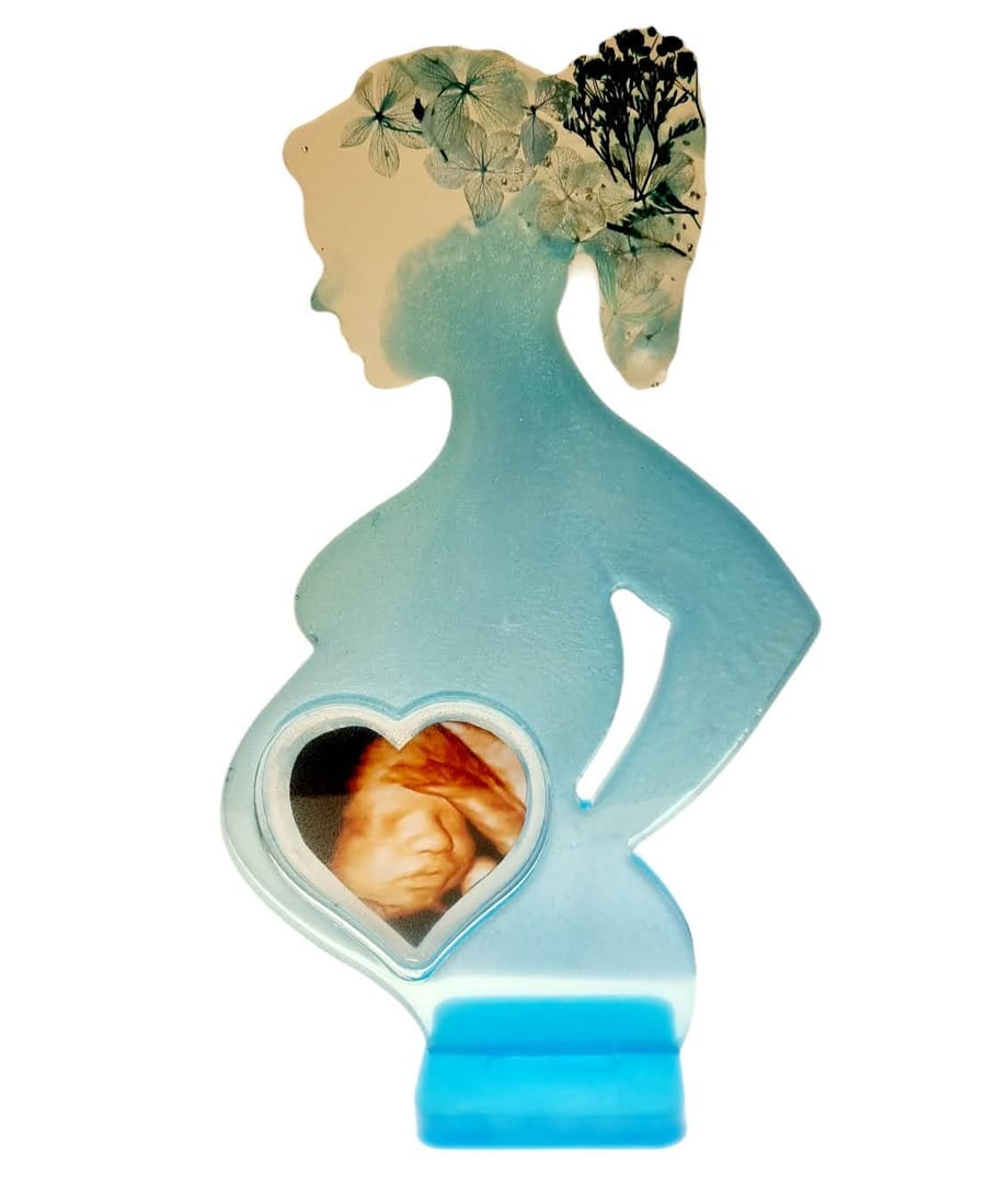 Handmade Pregnancy Ultrasound Scan Photo Display Mum-to-be or Baby Shower Gift