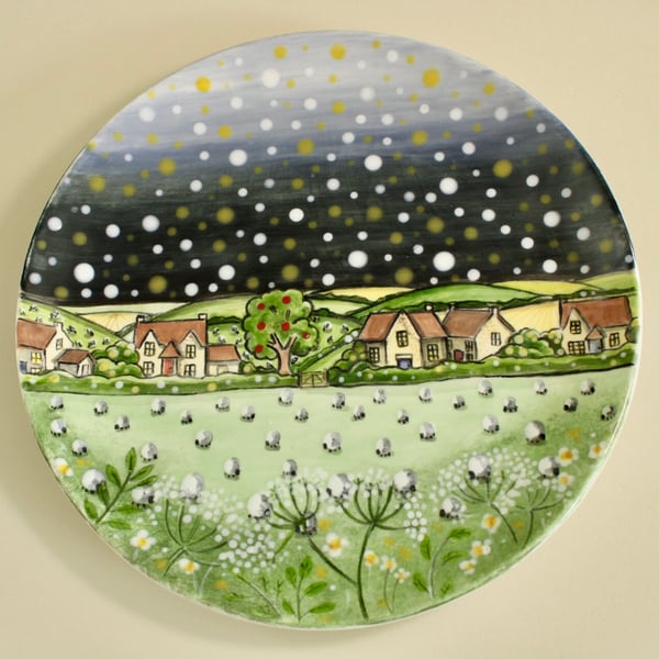 Starry night plate