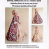 Sewing Pattern for 11-12"Fashion doll, 18th Century Sack Back Robe, 1750