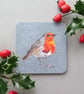 Coasters, Robin coaster, melamine coaster, new home gift, coffee and tea lovers - Image 1