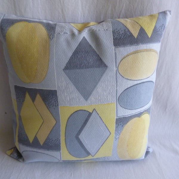 1960s vintage barkcloth cushion cover