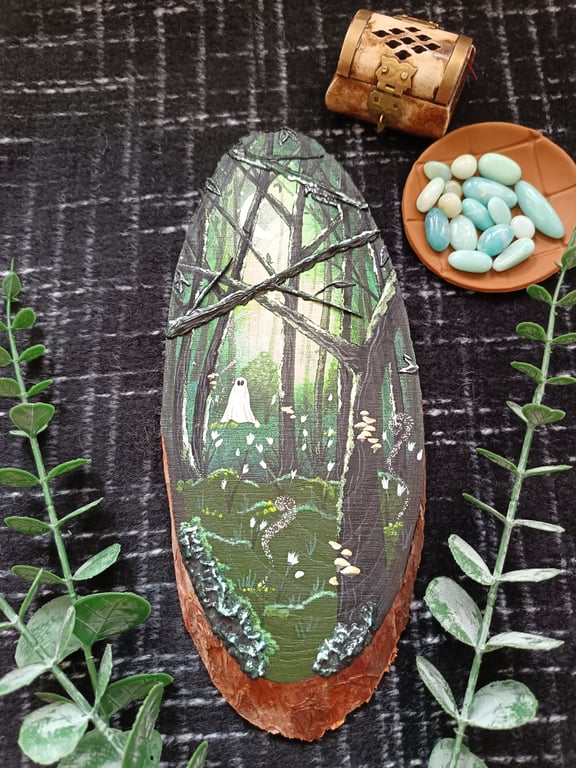 The firefly forest portal painting glow effect 