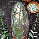 The firefly forest portal painting glow effect 