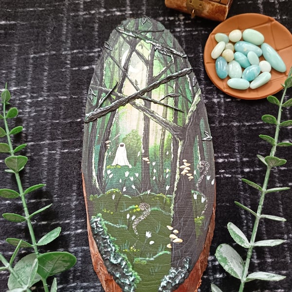 The firefly forest portal painting glow effect 