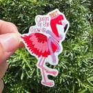 Queen Of The Glow Up - waterproof vinyl gloss die cut sticker 