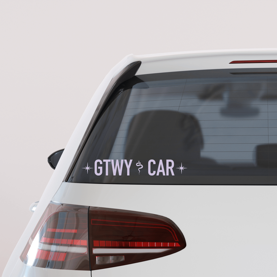 Getaway Car Number Plate Style Car Sticker - Car Vinyl Bumper or Window Sticker
