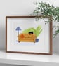 Chesterfield Sofa Art Print  - Image 4