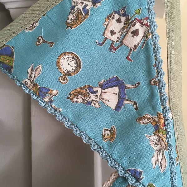 Alice in Wonderland Bunting. FREE UK POSTAGE and PACKAGING.